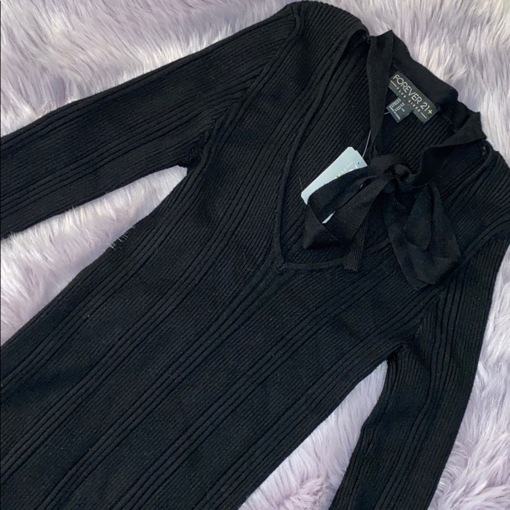 Forever 21 Neck Tie Sweater